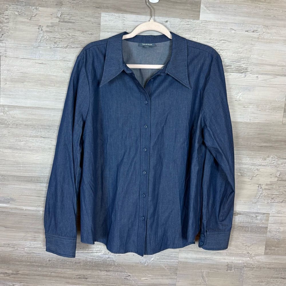 Modcloth Chambray Button Down Top - Picture 6 of 6